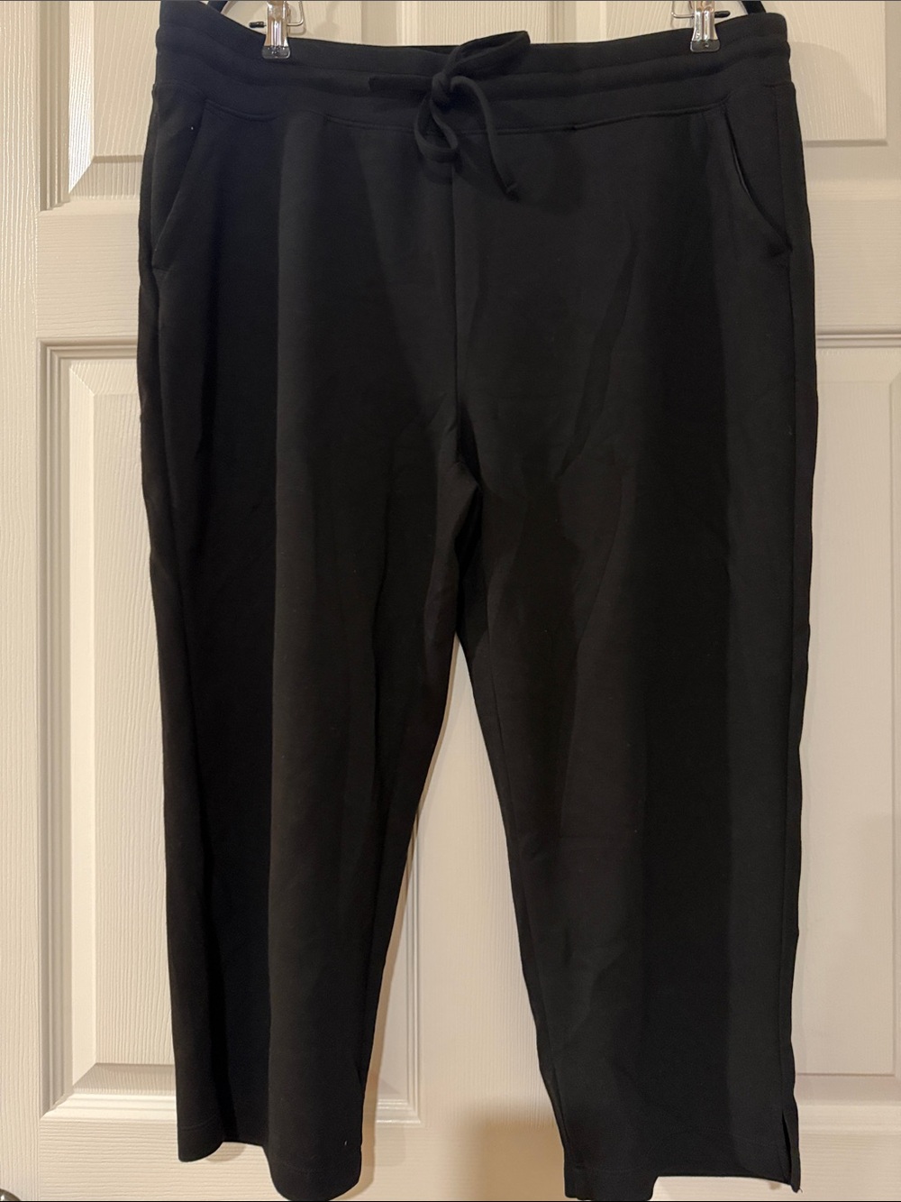 Women's Black Drawstring Track Pants